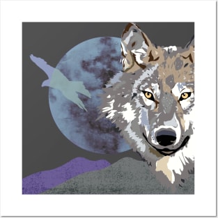 Majestic Wolf Posters and Art